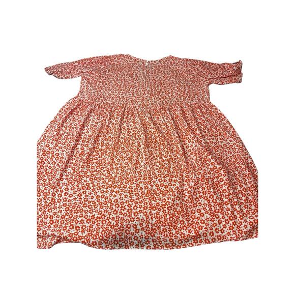 NWT Sz 14 Asos Maternity Dress Red Orange Floral Flowers Summer Spring Light - Picture 6 of 10